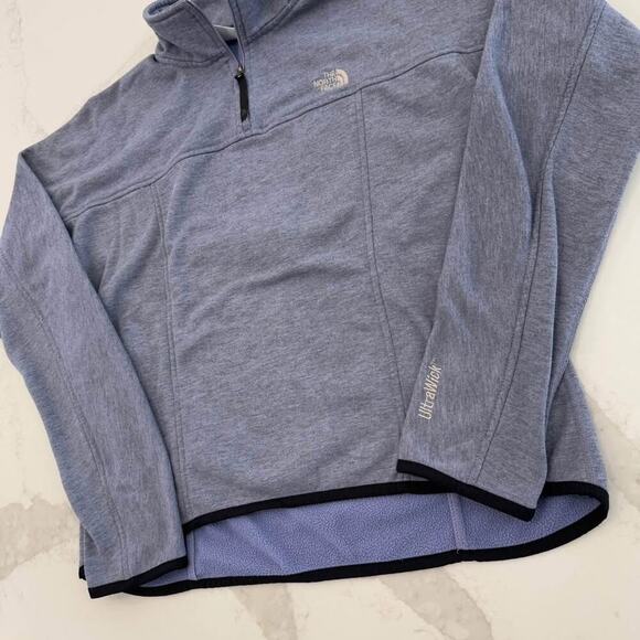 Vintage The North Face Fleece Quarter Zip Pullover Sweatshirt Women's Size Large - Picture 2 of 9